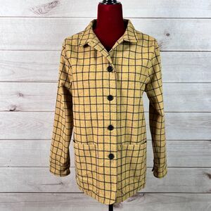 Tradlands Windowpane Button Up Jacket Shacket